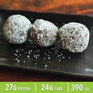 Chocolate Protein Balls with 100% Whey Protein GF