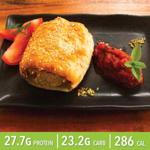 Apple and lean pork Sausage Roll with Chef Made Tomato Relish