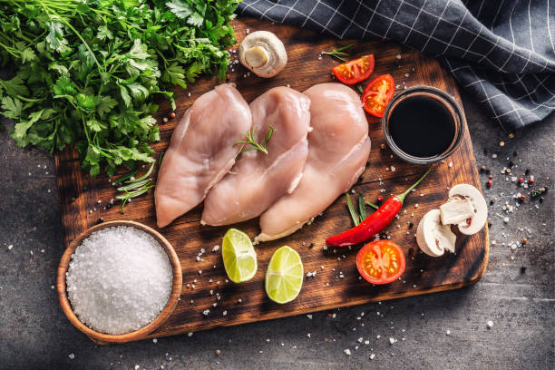 image of fresh ingredients that make up frozen nutritional meals